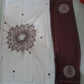Satin Silk Printed Kaftan Saree With Unstitched Blouse