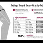 Unisex Bamboo Charcoal Elastic Warm Knee Sleeves