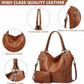 Tote Bags For Women PU Leather Hobo Bags for Women Purse Stylish 2 in 1 Handbags with Shoulder Strap Ladies Office Bag