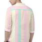 Men's Color Block Spread Collar Casual Shirt
